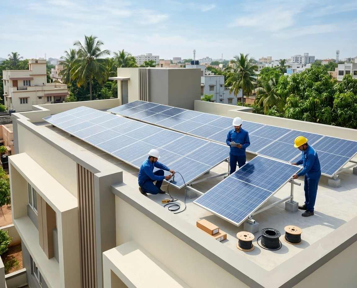Solar panel installation by OIIT